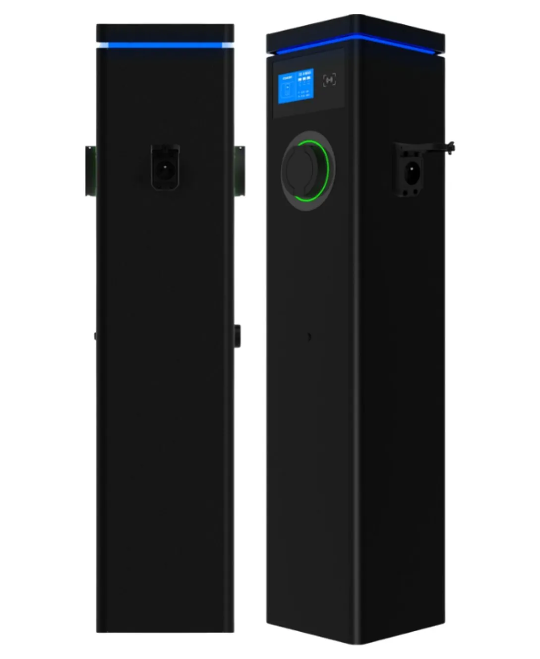 VT-CP pedestal side and rear views