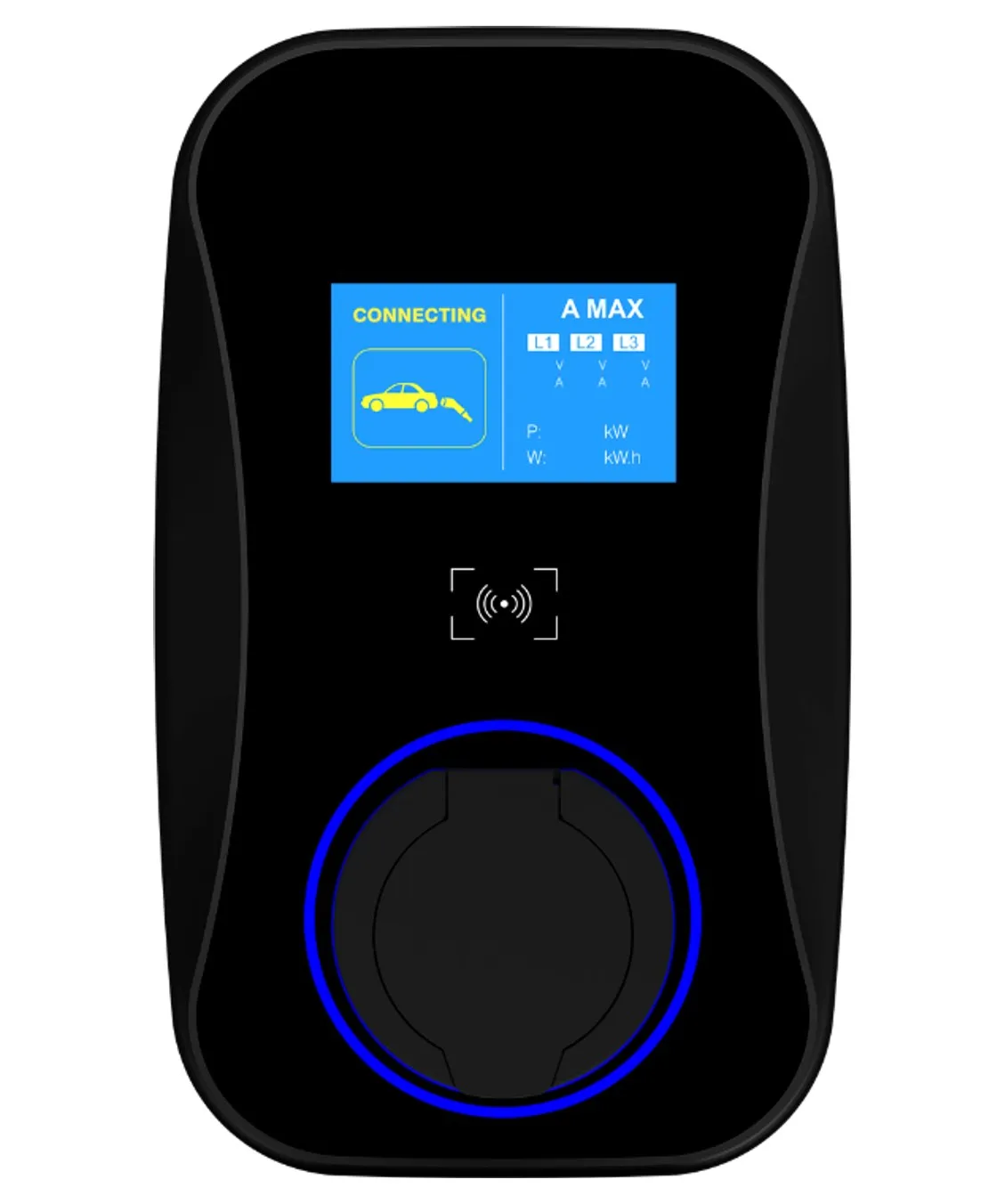 VT-HW socket version with LCD screen and RFID reader