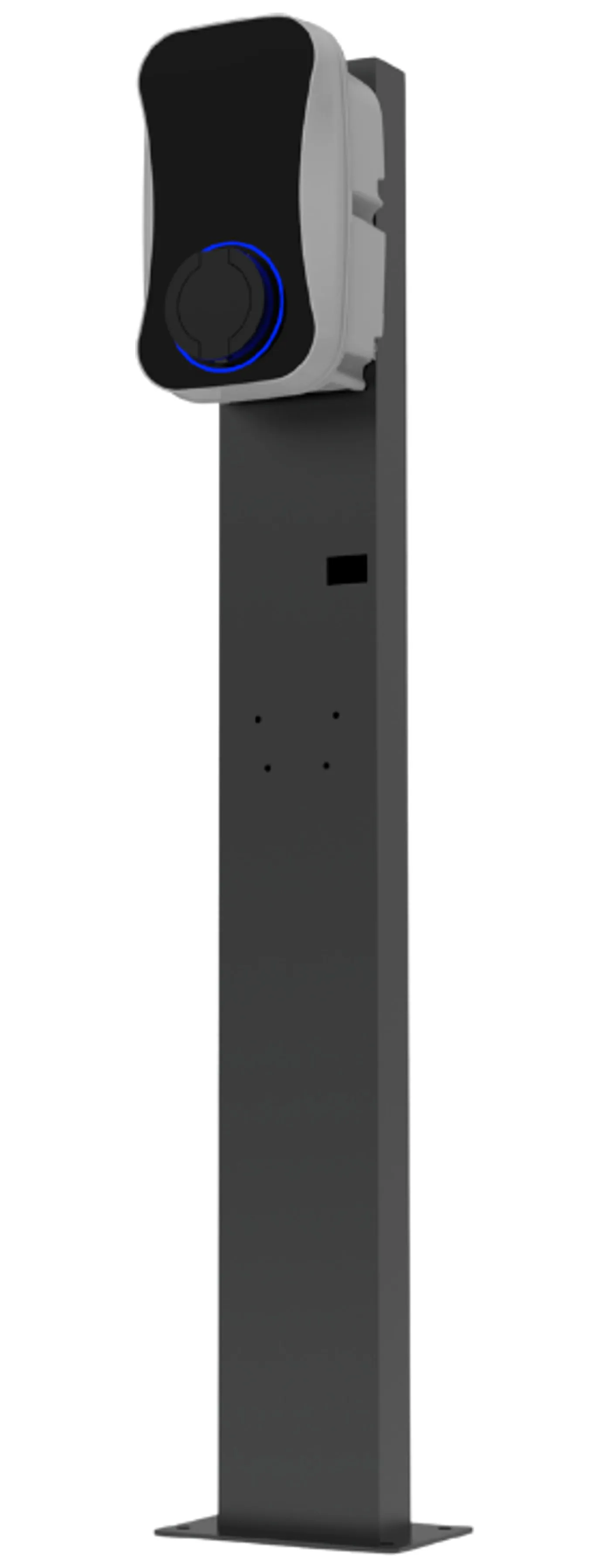 VT-HW wallbox mounted on a floor stand